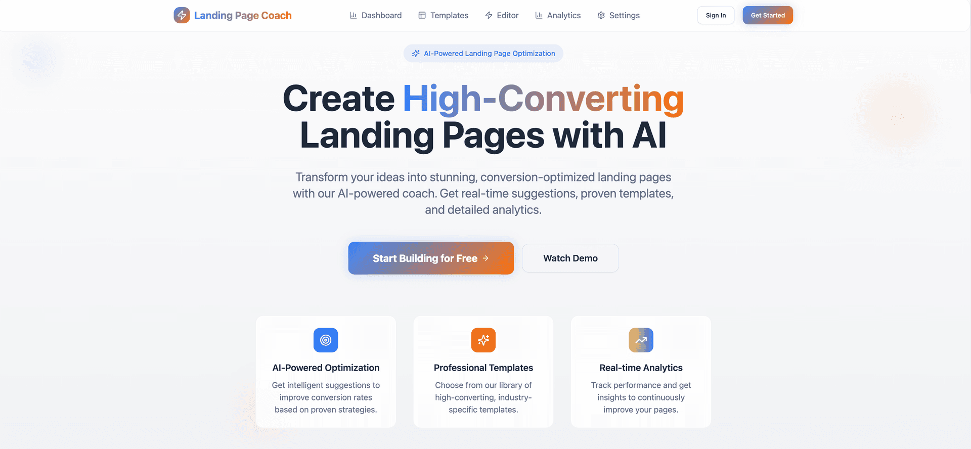 Landing Page Coach